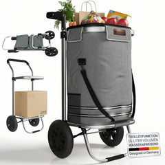 Chariot de courses 3 en 1 - Capacité 56 L