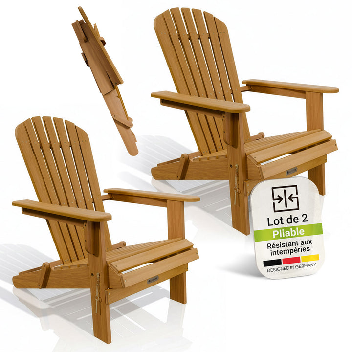 chaise longue pliante de jardin Corfou