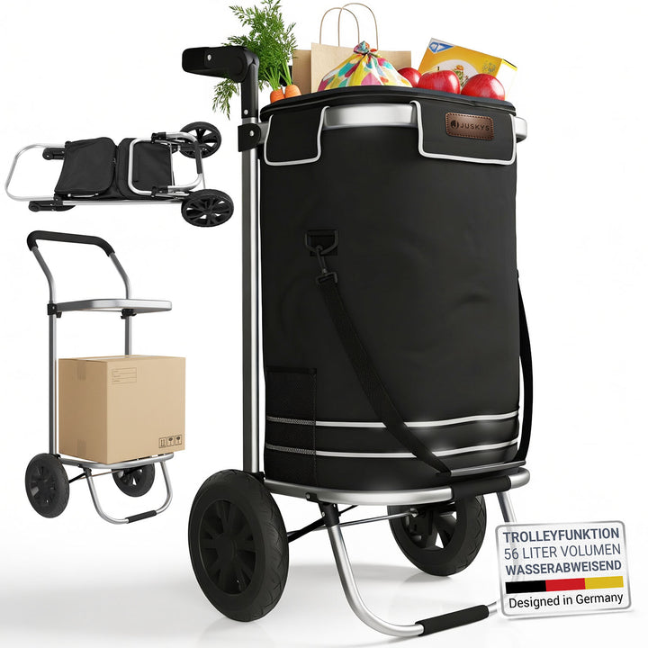 Chariot de courses 3 en 1 - Capacité 56 L