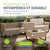 Salon de jardin pour 4 personnes Santorin
