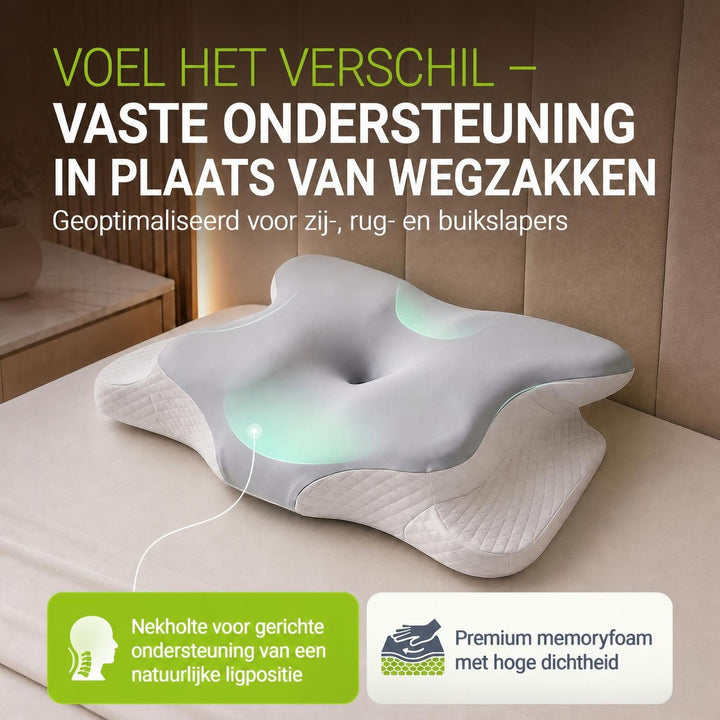 Oreiller cervical orthopédique en mousse à mémoire de forme