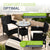 Ensemble de balcon en polyrotin Bayamo