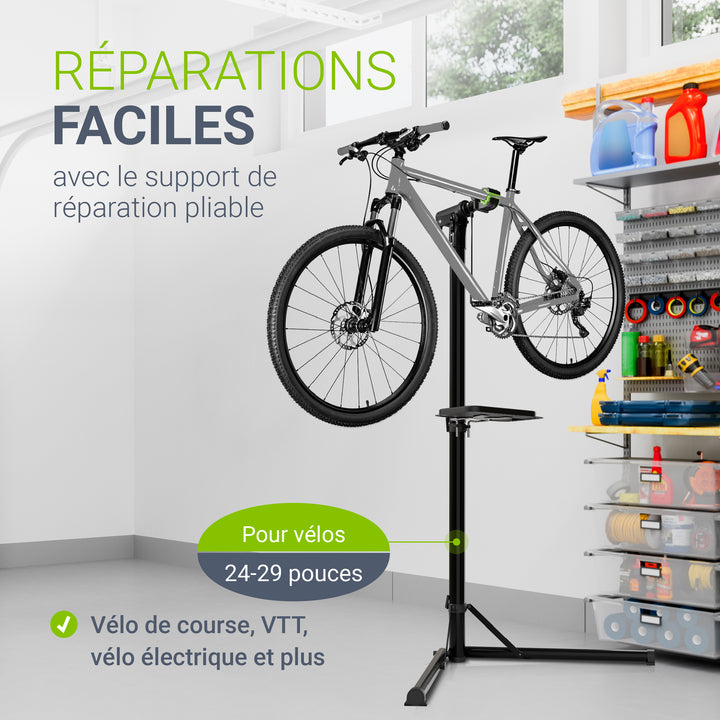 Support de réparation de vélo pliable