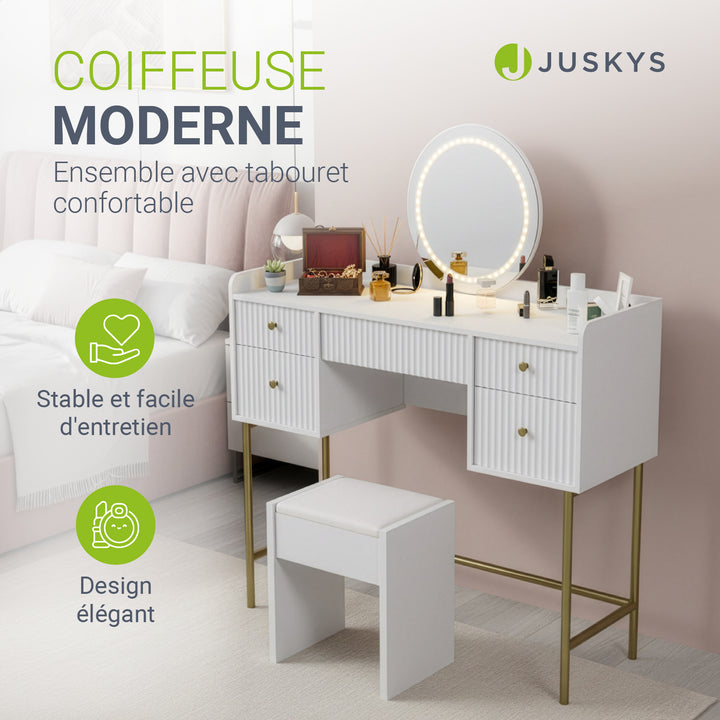 Coiffeuse avec miroir Samira