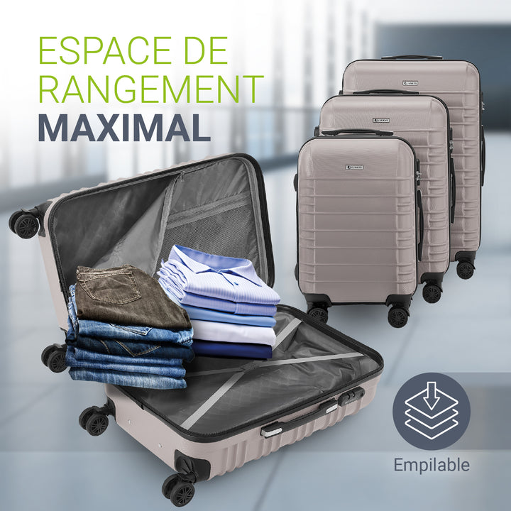 Ensemble de valises rigides Rome