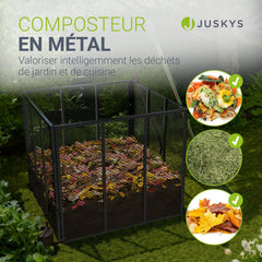Composteur métallique pour déchets de jardin