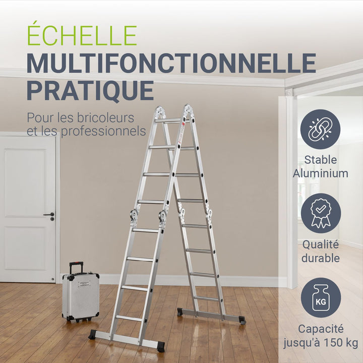 Échelle multifonctionnelle en aluminium