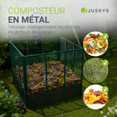 Composteur métallique pour déchets de jardin