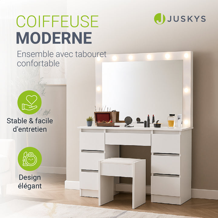Coiffeuse avec miroir Lilia