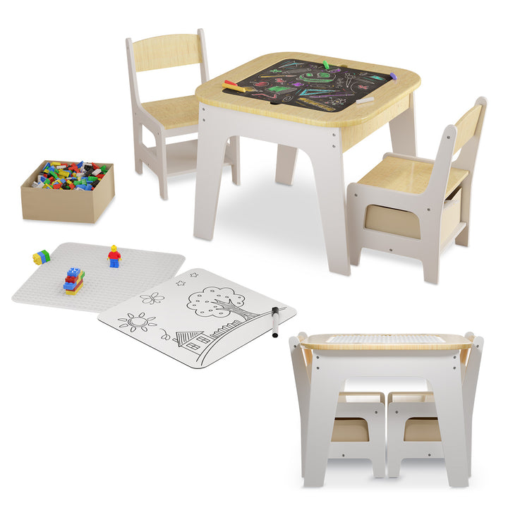 Table de jeu avec deux chaises Milou