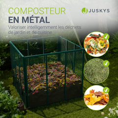 Composteur métallique pour déchets de jardin