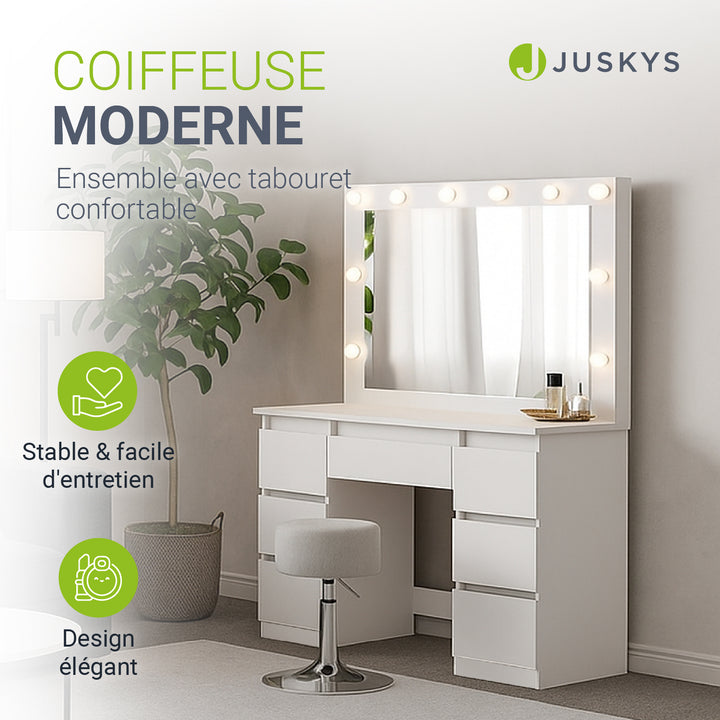 Coiffeuse avec miroir Lilia
