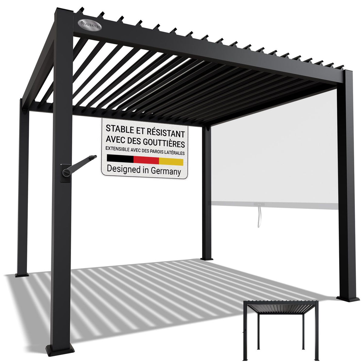 Pergola a lames tahiti