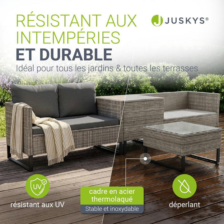 Salon de jardin pour 4 personnes Santorin