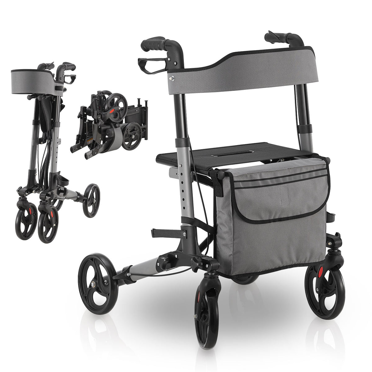 Déambulateur en aluminium Vital avec siège
