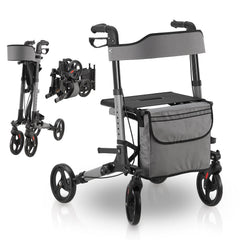 Déambulateur en aluminium Vital avec siège
