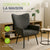 Fauteuil à oreilles avec tabouret Odense en option