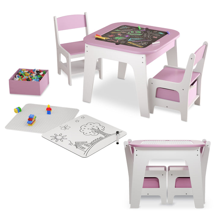 Table de jeu avec deux chaises Milou