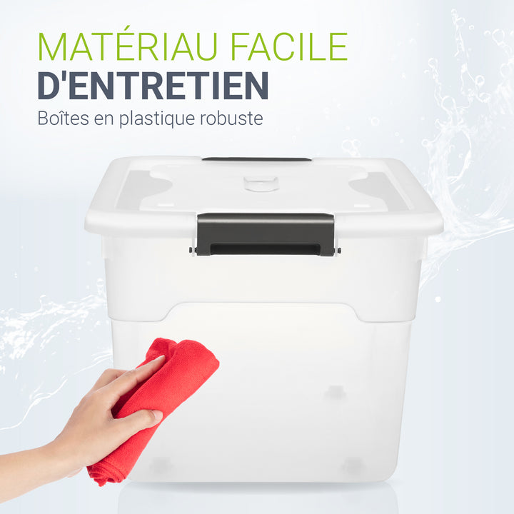 Boîte de rangement avec couvercle