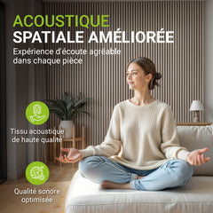 Lot de 4 panneaux muraux acoustiques