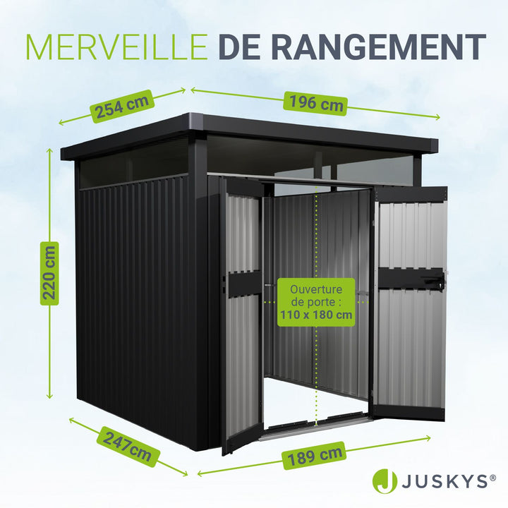 Abri de jardin en métal Lucerne