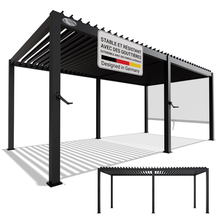 Pergola a lames tahiti