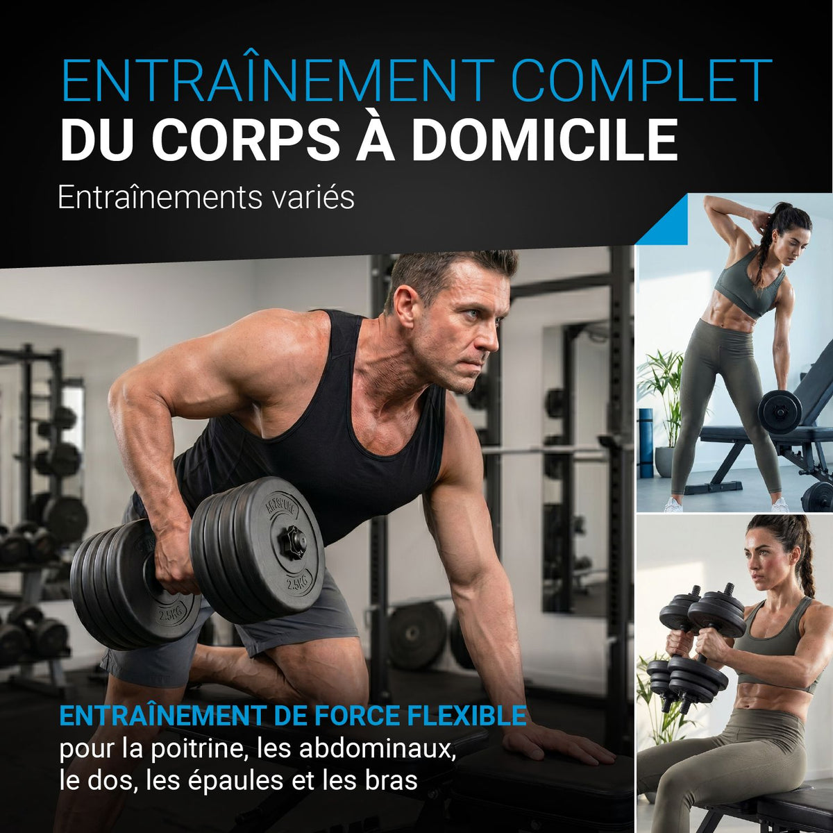 Ensemble d'haltères 40 kg