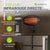 Radiateur infrarouge 2000W noir extérieur