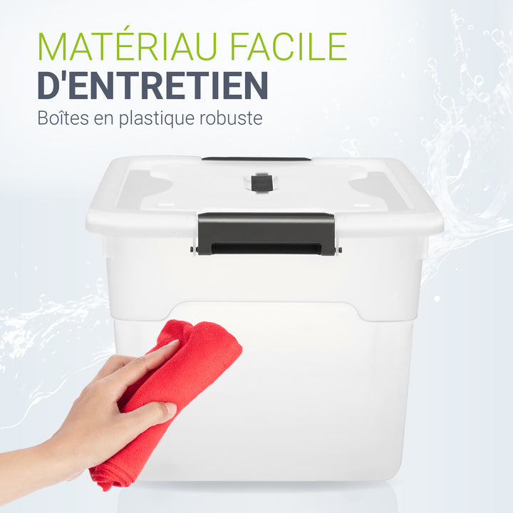 Boîte de rangement avec couvercle