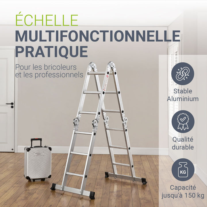 Échelle multifonctionnelle en aluminium