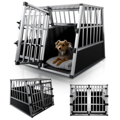 Caisse de transport pour chiens en aluminium
