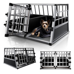 Caisse de transport pour chiens en aluminium