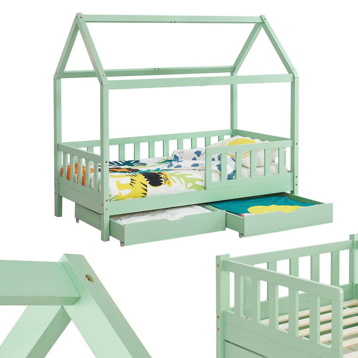 Lit enfant Marli 90 x 200 cm avec sommier