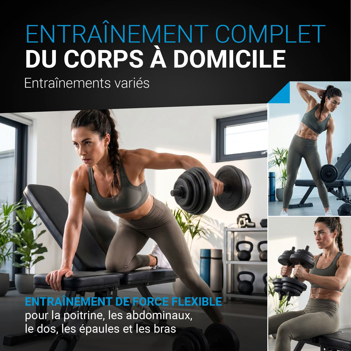 Ensemble d'haltères 30 kg