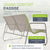 Ensemble de mobilier de jardin Genua 4 pièces avec table et banc