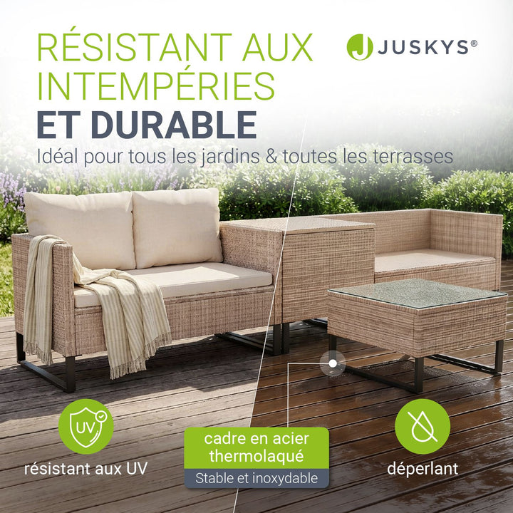 Salon de jardin pour 4 personnes Santorin