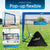 Lot de 2 buts de football pop-up Goal Master