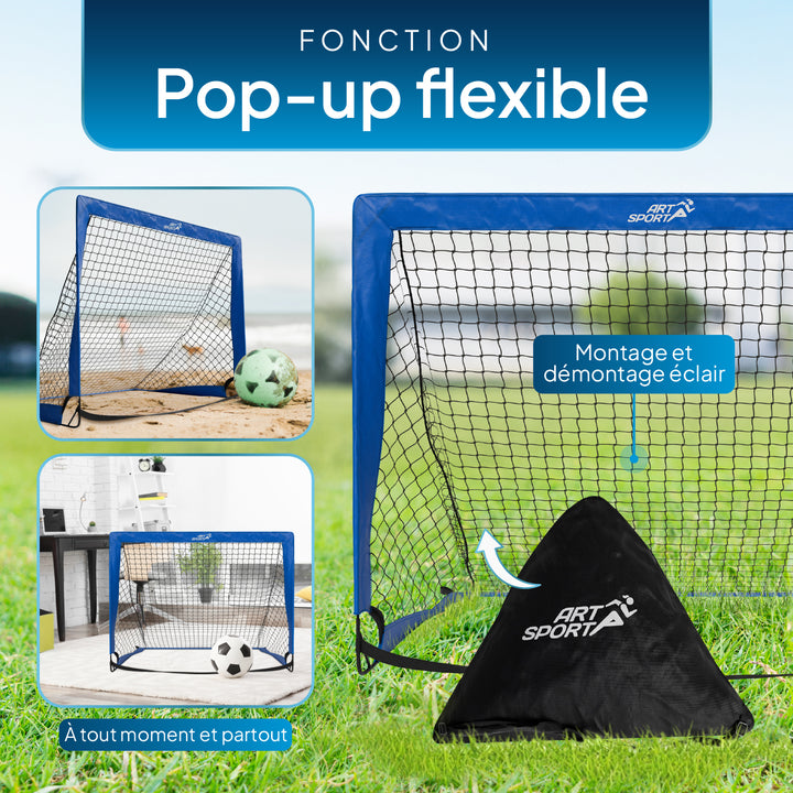 Lot de 2 buts de football pop-up Goal Master