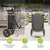 Chariot de courses 3 en 1 - Capacité 56 L