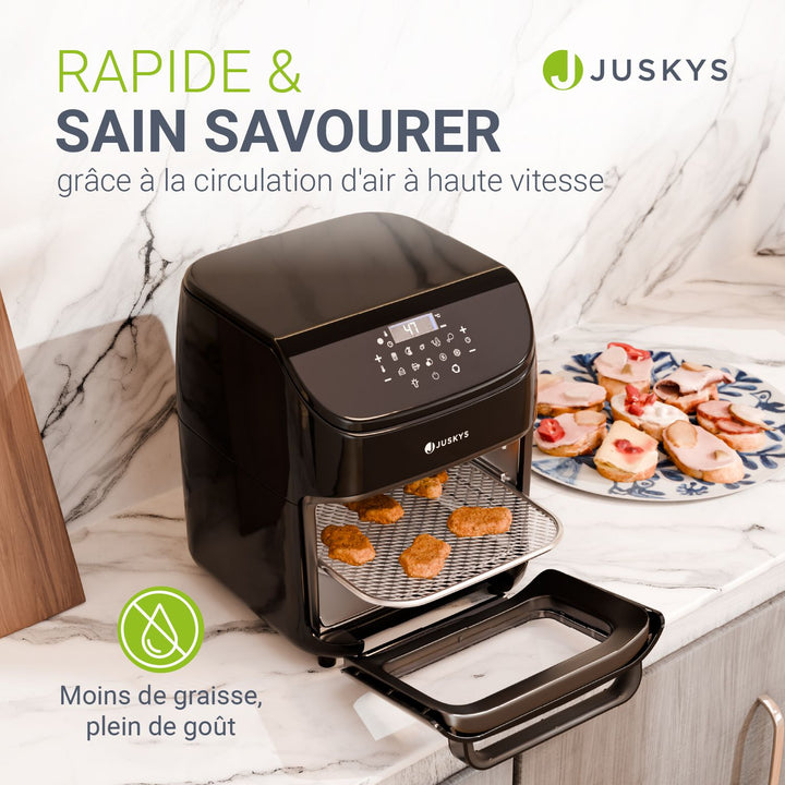 Friteuse à air 12L avec 10 programmes