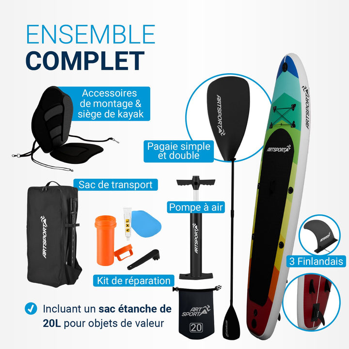 Set de planche de stand up paddle - Kayak