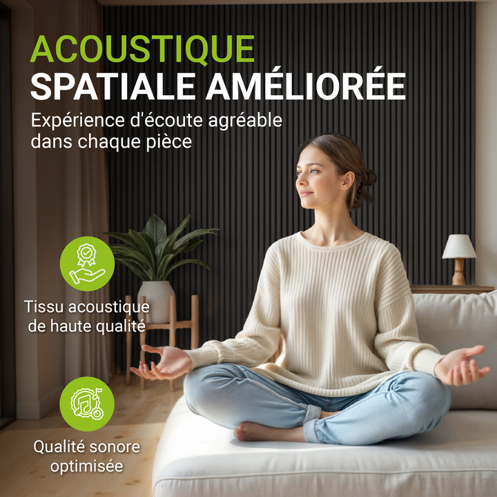 Lot de 4 panneaux muraux acoustiques