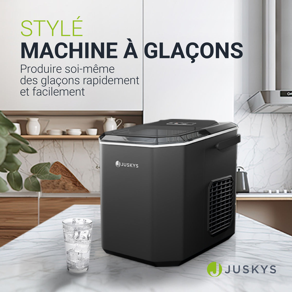 Machine à glaçons avec système autonettoyant IceOracle