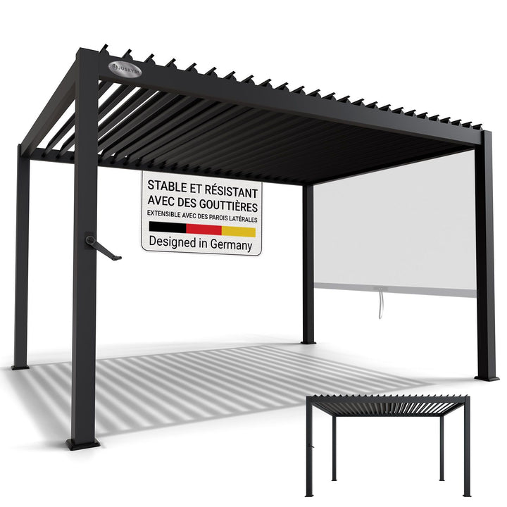 Pergola a lames tahiti
