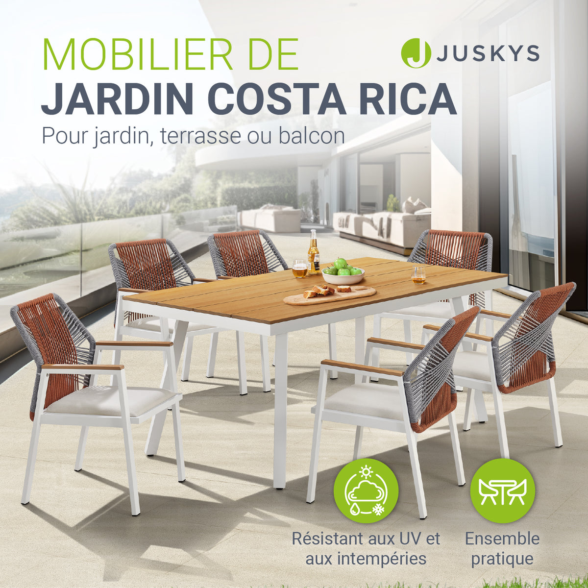 Mobilier de jardin haut de gamme Costa Rica