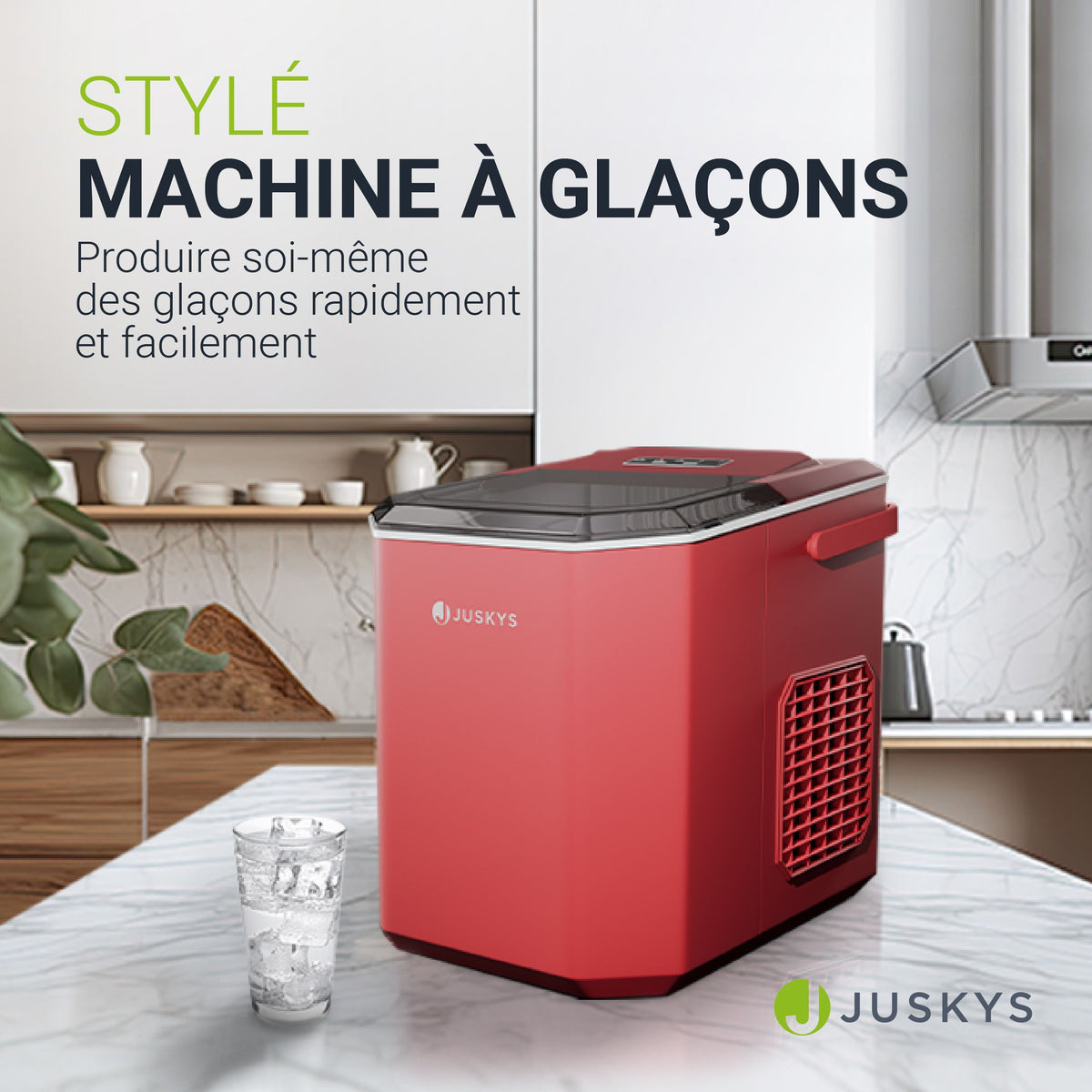 Machine à glaçons avec système autonettoyant IceOracle