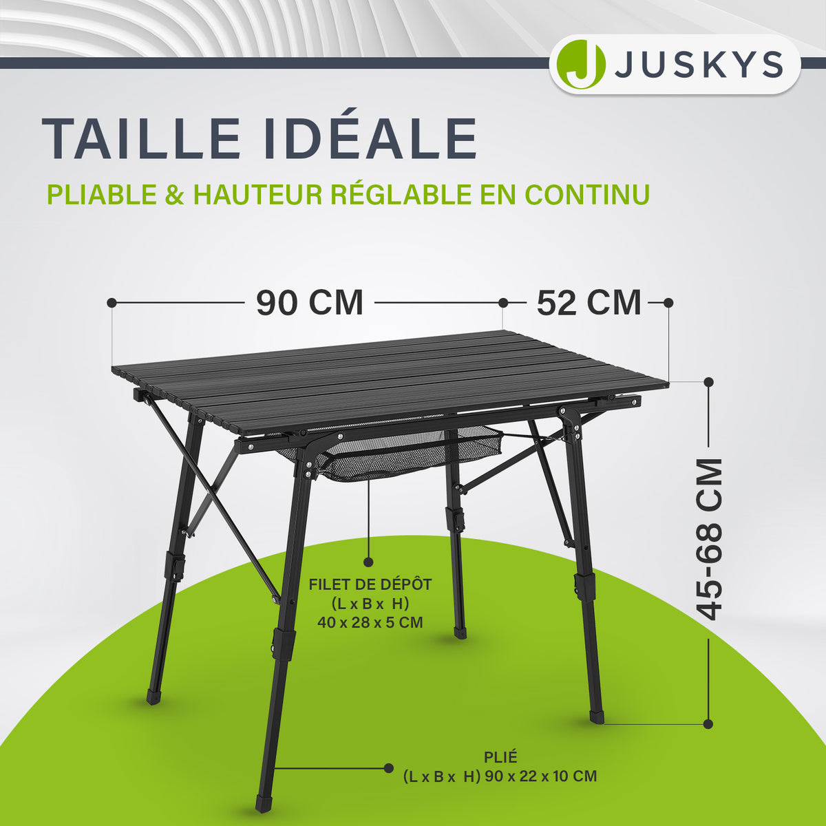 Table de camping pliable Picco