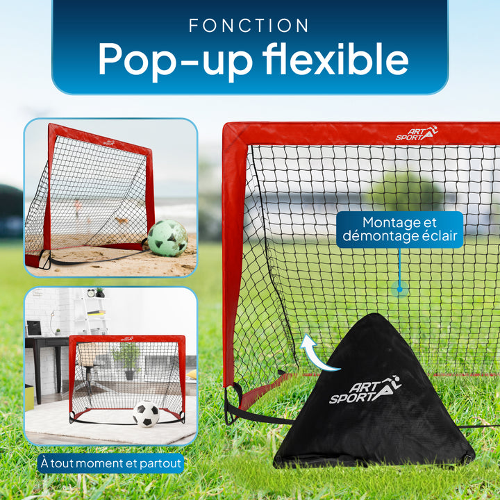 Lot de 2 buts de football pop-up Goal Master
