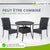 Table de jardin ronde en polyrotin Yoro
