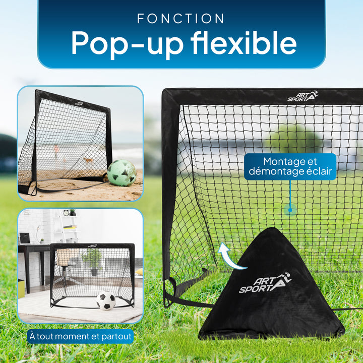 Lot de 2 buts de football pop-up Goal Master
